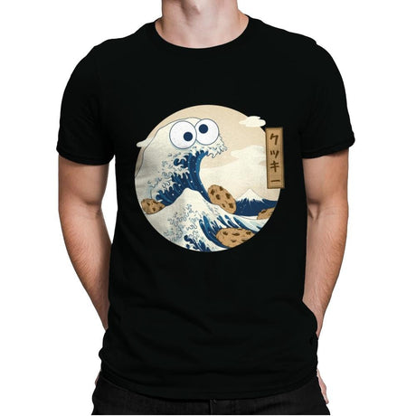 Cookiegana Wave - Mens Premium T-Shirts RIPT Apparel Small / Black