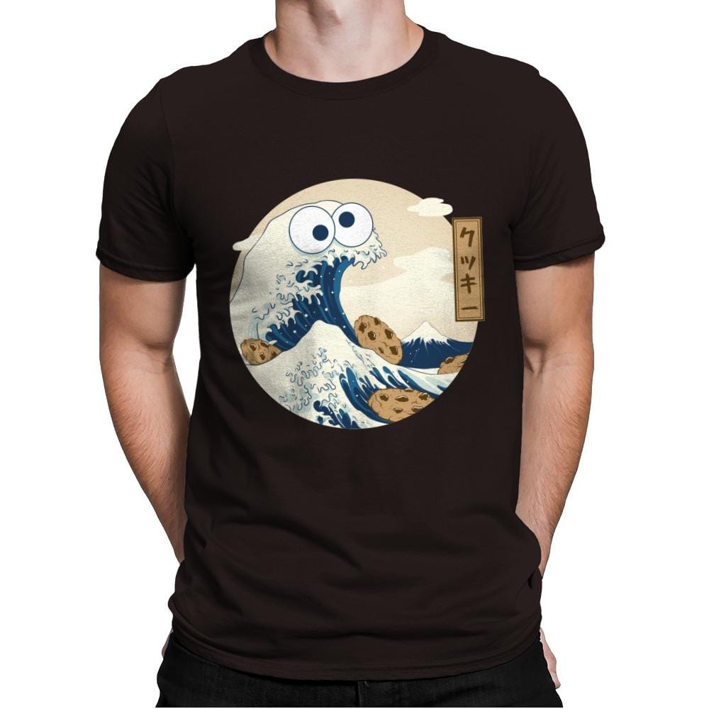 Cookiegana Wave - Mens Premium T-Shirts RIPT Apparel Small / Dark Chocolate