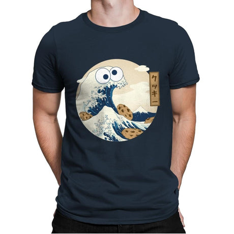 Cookiegana Wave - Mens Premium T-Shirts RIPT Apparel Small / Indigo