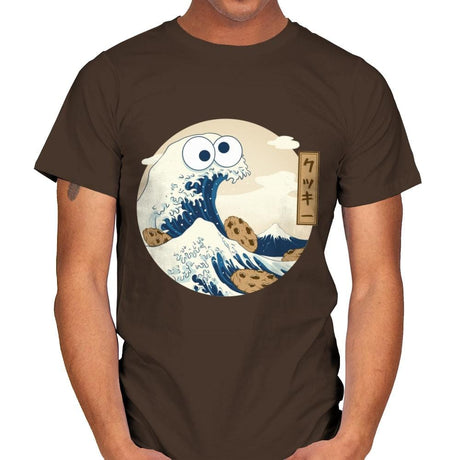 Cookiegana Wave - Mens T-Shirts RIPT Apparel Small / Dark Chocolate