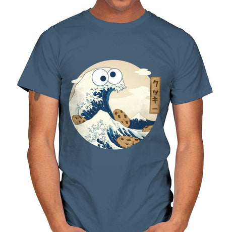 Cookiegana Wave - Mens T-Shirts RIPT Apparel Small / Indigo Blue