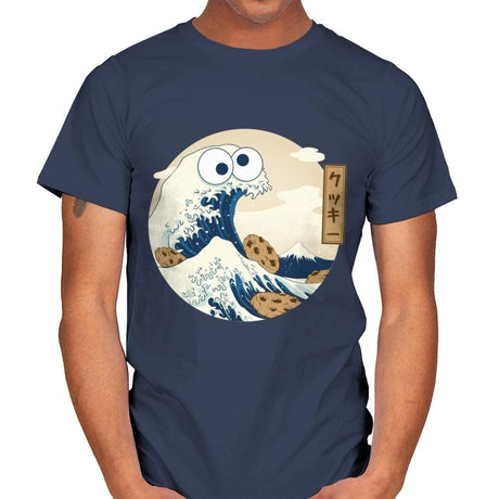 Cookiegana Wave - Mens T-Shirts RIPT Apparel Small / Navy