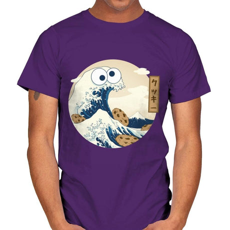 Cookiegana Wave - Mens T-Shirts RIPT Apparel Small / Purple