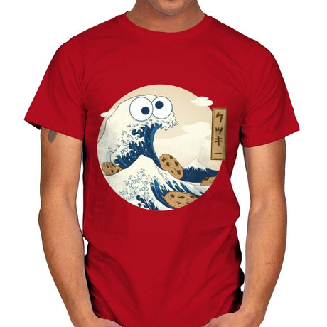Cookiegana Wave - Mens T-Shirts RIPT Apparel Small / Red