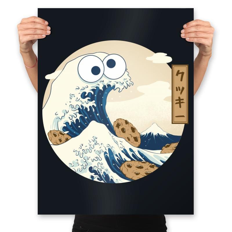 Cookiegana Wave - Prints Posters RIPT Apparel 18x24 / Black