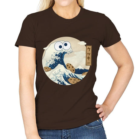 Cookiegana Wave - Womens T-Shirts RIPT Apparel Small / Dark Chocolate