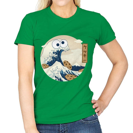 Cookiegana Wave - Womens T-Shirts RIPT Apparel Small / Irish Green