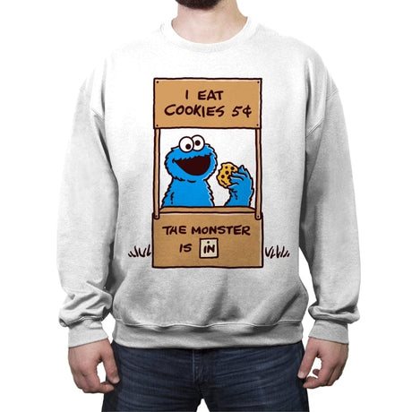 Cookies Help - Crew Neck Sweatshirt Crew Neck Sweatshirt RIPT Apparel Small / White