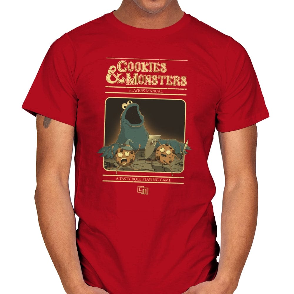 Cookies & Monsters - Mens T-Shirts RIPT Apparel Small / Red