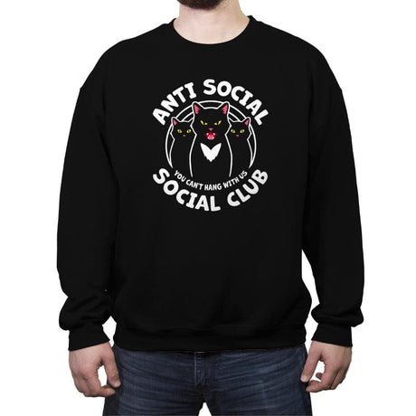 Cool Cats - Crew Neck Sweatshirt Crew Neck Sweatshirt RIPT Apparel Small / Black