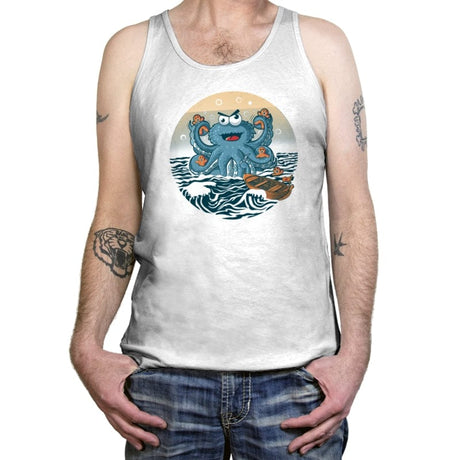Coookie Kraken Attack - Shirt Club - Tanktop Tanktop RIPT Apparel X-Small / White