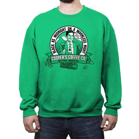 Cooper's Coffee Co. - Crew Neck Sweatshirt Crew Neck Sweatshirt RIPT Apparel Small / Irish Green