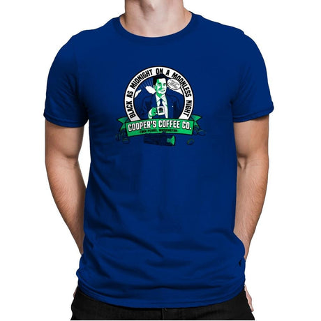 Cooper's Coffee Co. Exclusive - Mens Premium T-Shirts RIPT Apparel Small / Royal