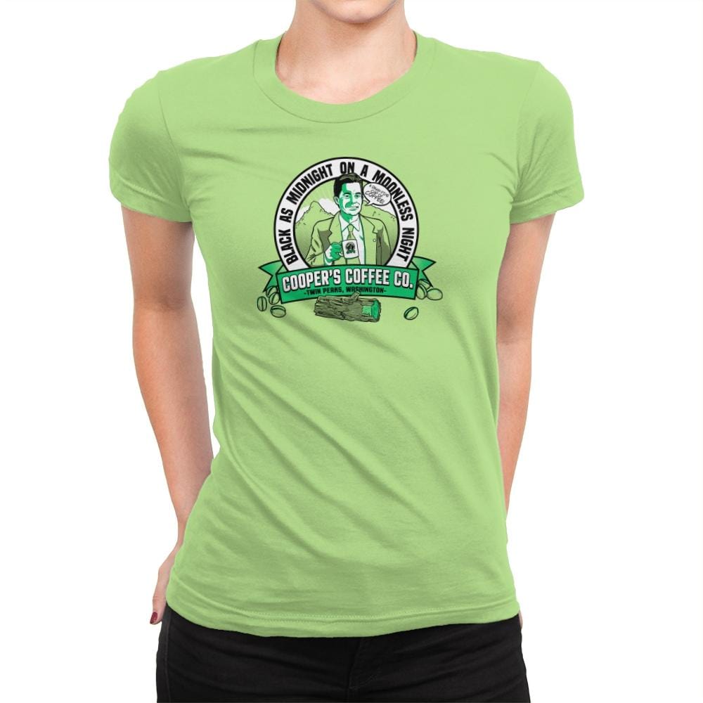 Cooper's Coffee Co. Exclusive - Womens Premium T-Shirts RIPT Apparel Small / Mint