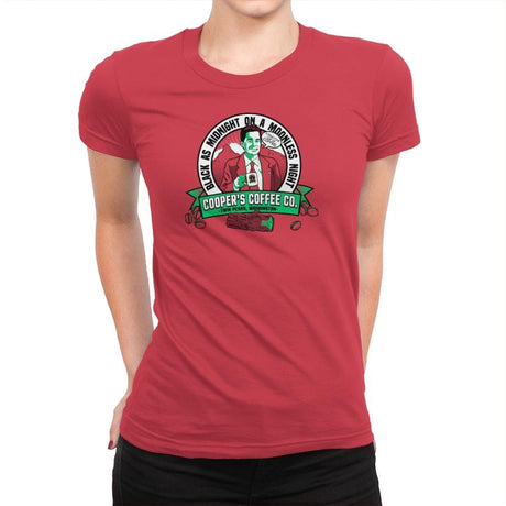 Cooper's Coffee Co. Exclusive - Womens Premium T-Shirts RIPT Apparel Small / Red