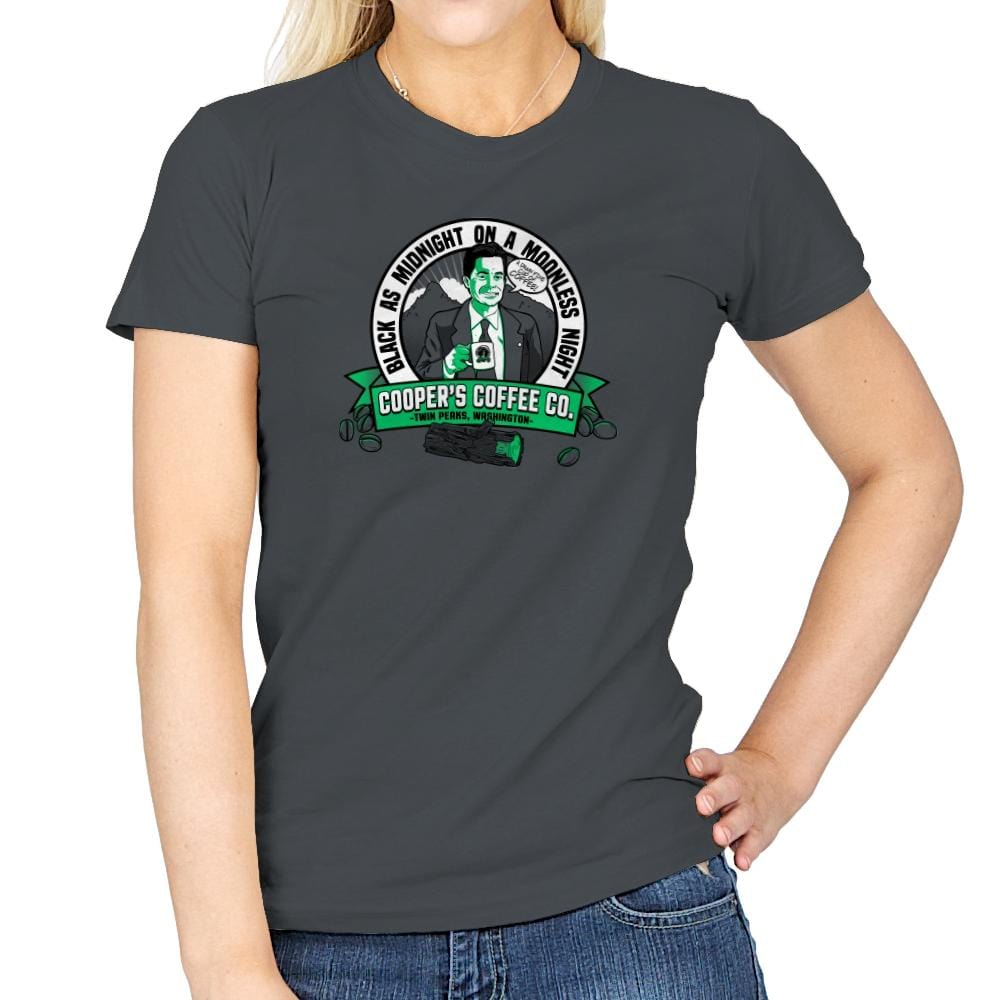 Cooper's Coffee Co. Exclusive - Womens T-Shirts RIPT Apparel Small / Charcoal