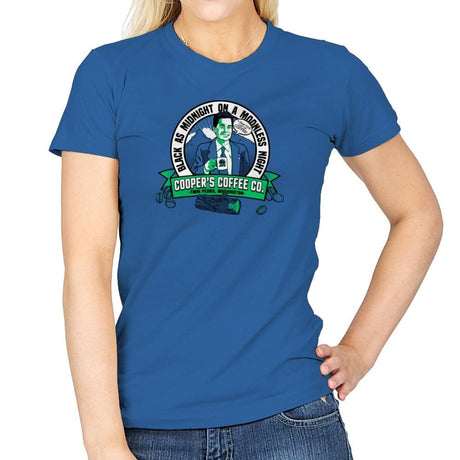 Cooper's Coffee Co. Exclusive - Womens T-Shirts RIPT Apparel Small / Royal