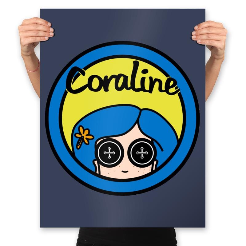 Coraline - Prints Posters RIPT Apparel 18x24 / Navy