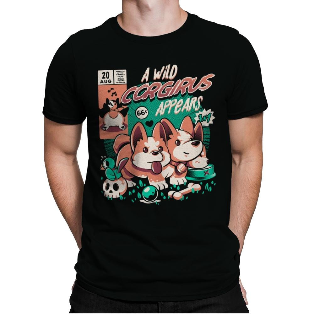 Corgirus - Mens Premium T-Shirts RIPT Apparel Small / Black