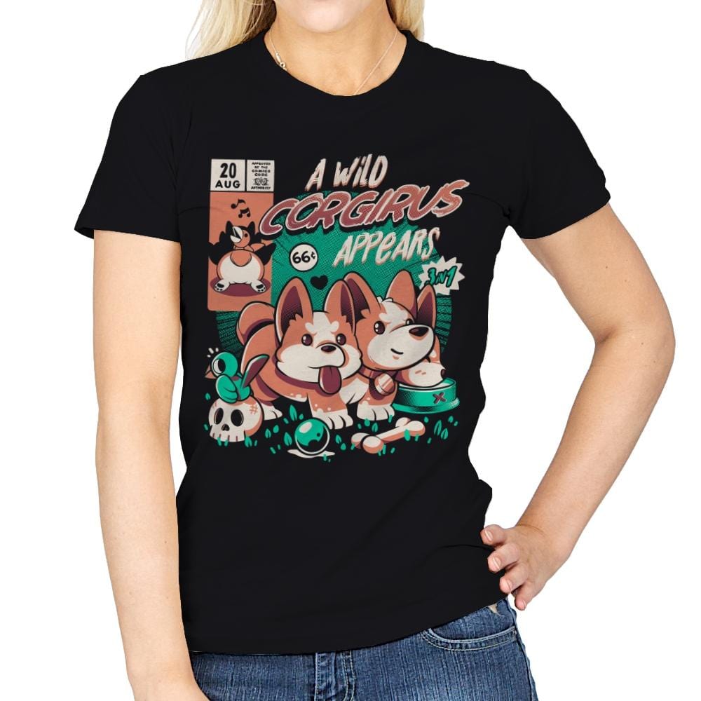 Corgirus - Womens T-Shirts RIPT Apparel Small / Black