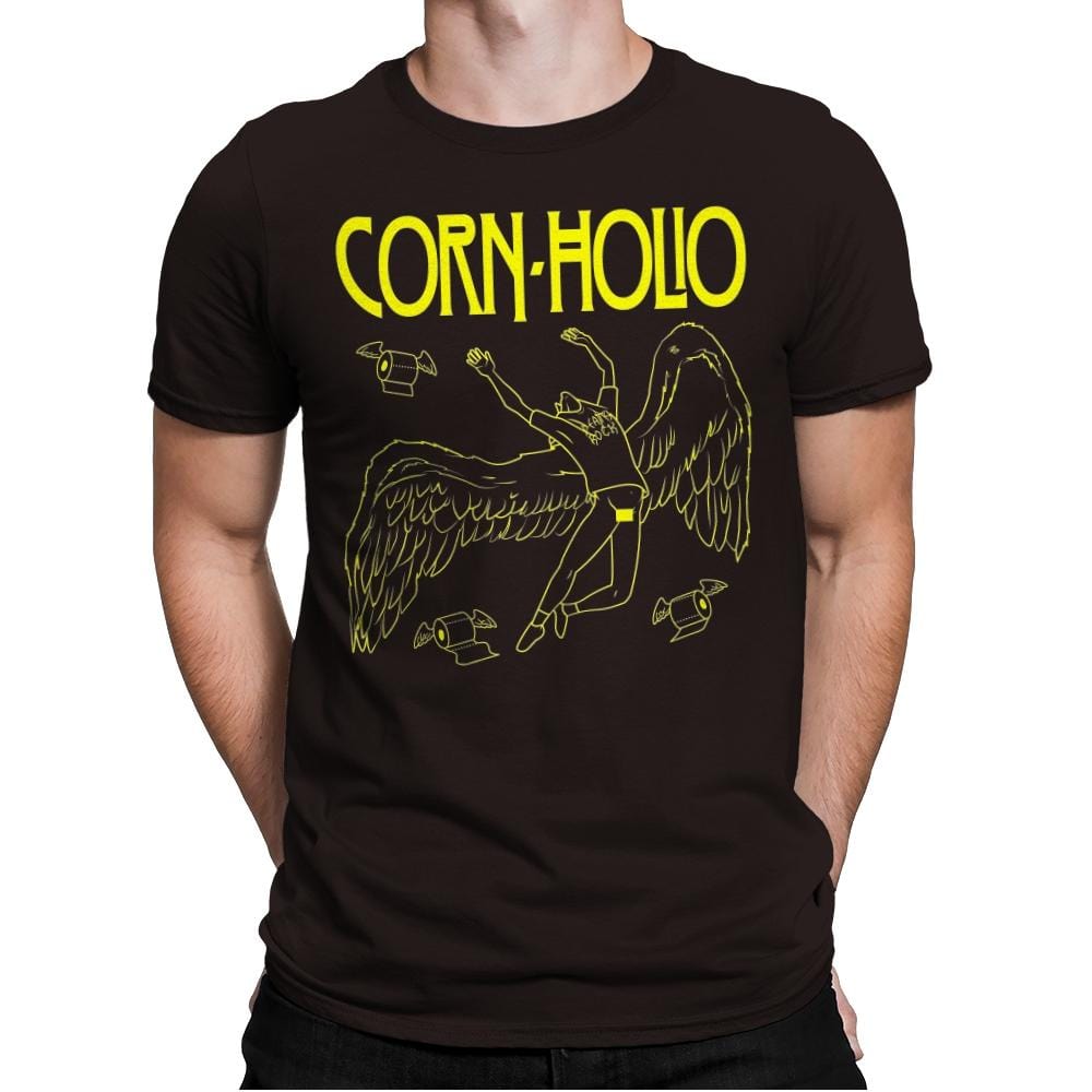 Corn Holio - Mens Premium T-Shirts RIPT Apparel Small / Dark Chocolate