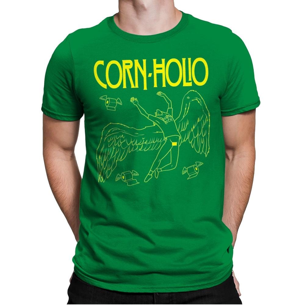 Corn Holio - Mens Premium T-Shirts RIPT Apparel Small / Kelly Green