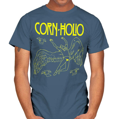 Corn Holio - Mens T-Shirts RIPT Apparel Small / Indigo Blue