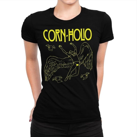 Corn Holio - Womens Premium T-Shirts RIPT Apparel Small / Indigo