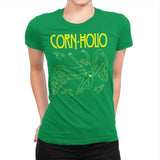 Corn Holio - Womens Premium T-Shirts RIPT Apparel Small / Kelly Green