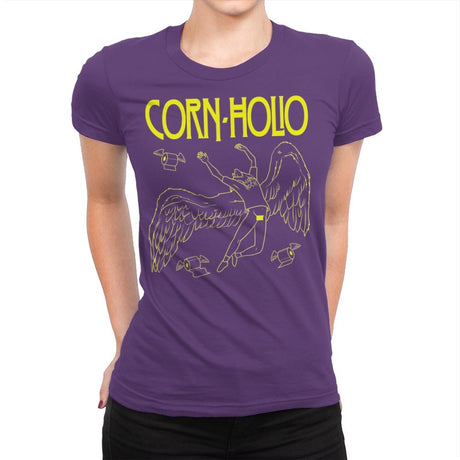 Corn Holio - Womens Premium T-Shirts RIPT Apparel Small / Purple Rush