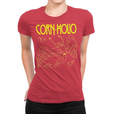 Corn Holio - Womens Premium T-Shirts RIPT Apparel Small / Red