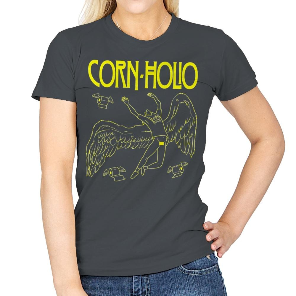 Corn Holio - Womens T-Shirts RIPT Apparel Small / Charcoal