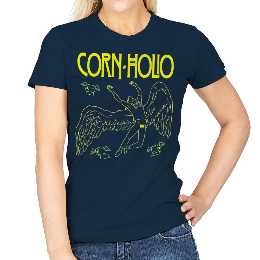 Corn Holio - Womens T-Shirts RIPT Apparel Small / Navy