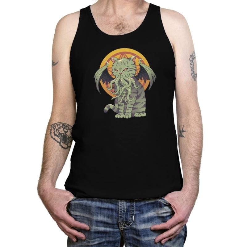 Cosmic Cat - Tanktop Tanktop RIPT Apparel X-Small / Black
