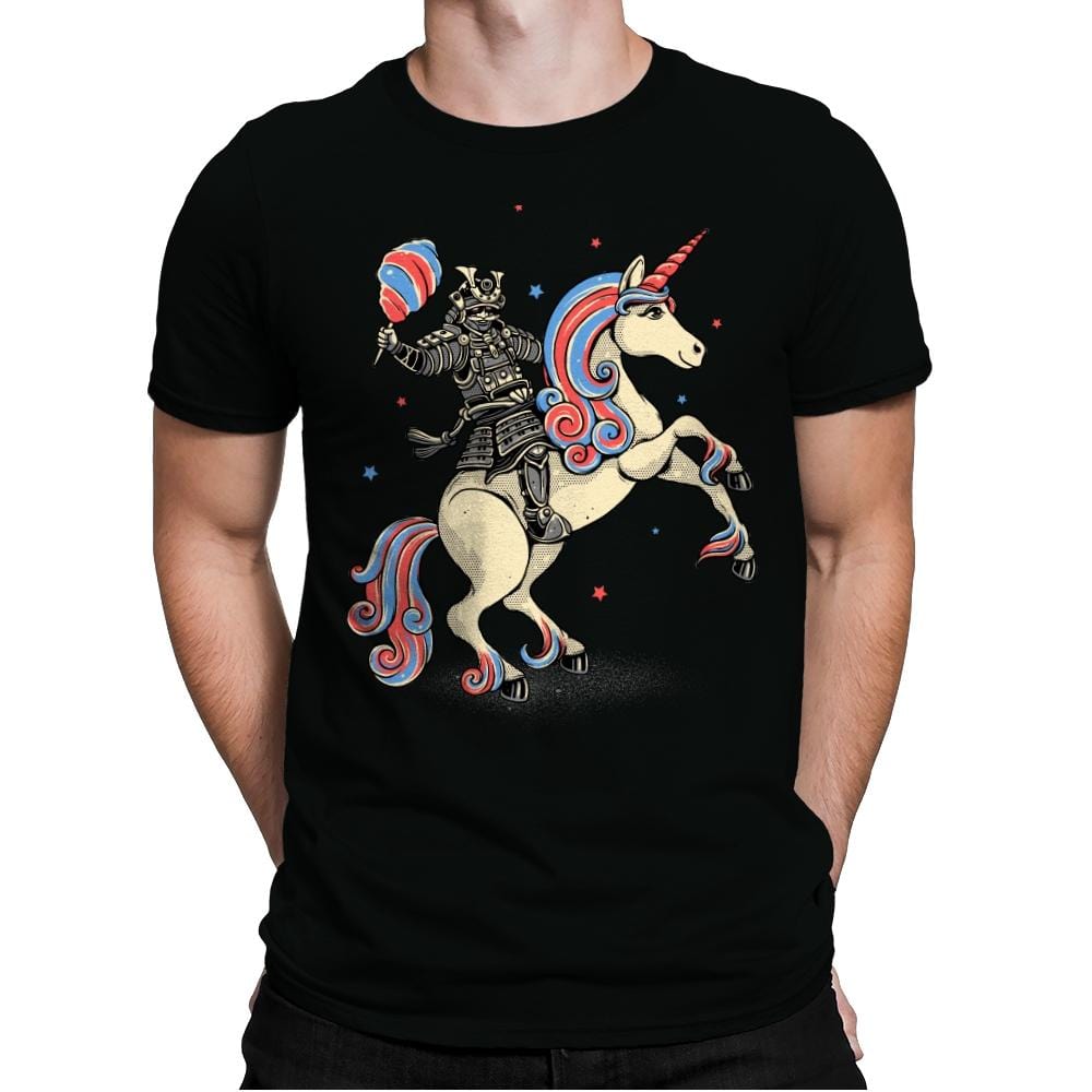 Cotton Candy Warrior - Mens Premium T-Shirts RIPT Apparel Small / Black