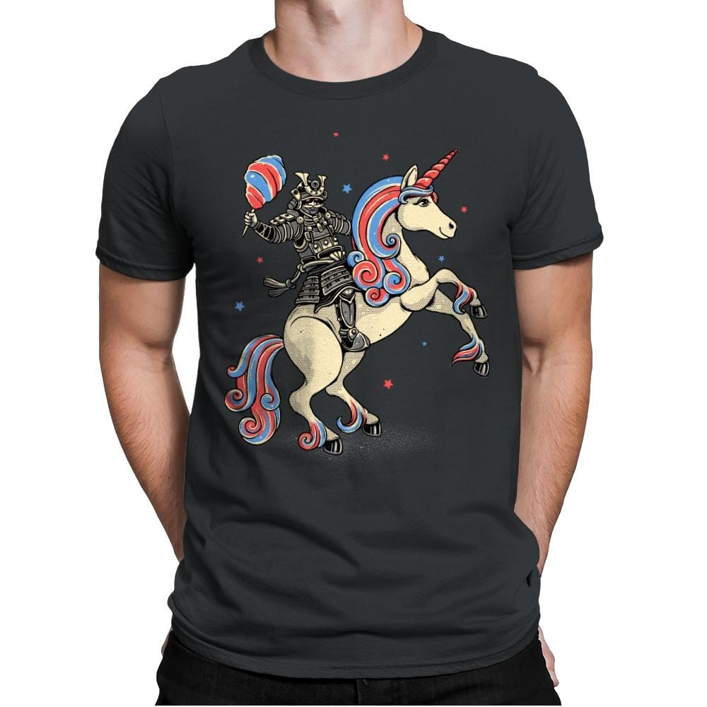 Cotton Candy Warrior - Mens Premium T-Shirts RIPT Apparel Small / Heavy Metal