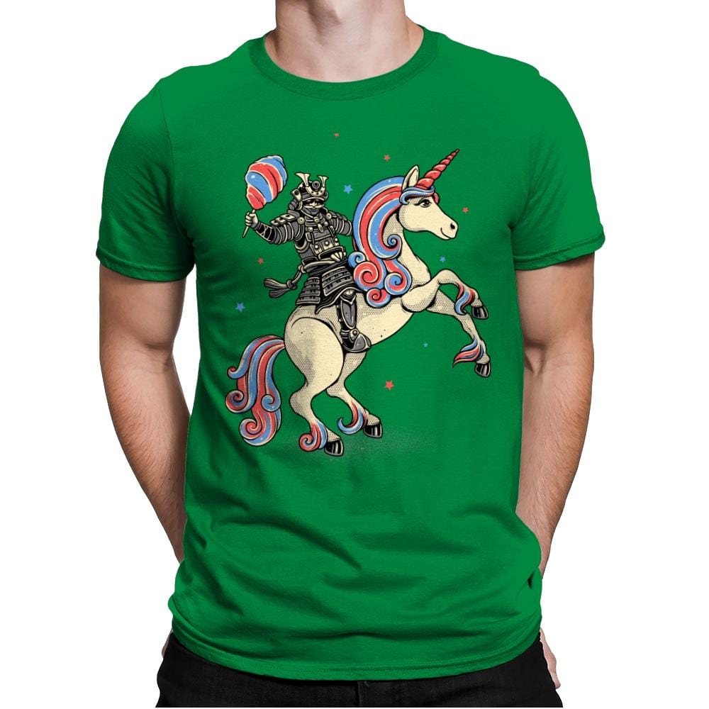 Cotton Candy Warrior - Mens Premium T-Shirts RIPT Apparel Small / Kelly