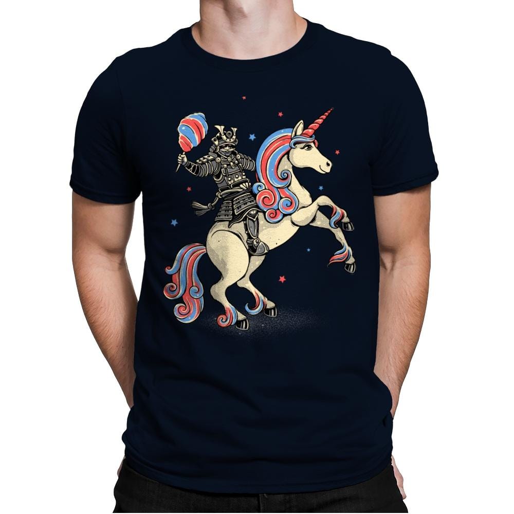 Cotton Candy Warrior - Mens Premium T-Shirts RIPT Apparel Small / Midnight Navy