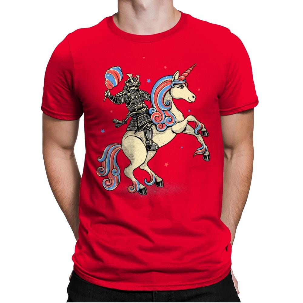 Cotton Candy Warrior - Mens Premium T-Shirts RIPT Apparel Small / Red