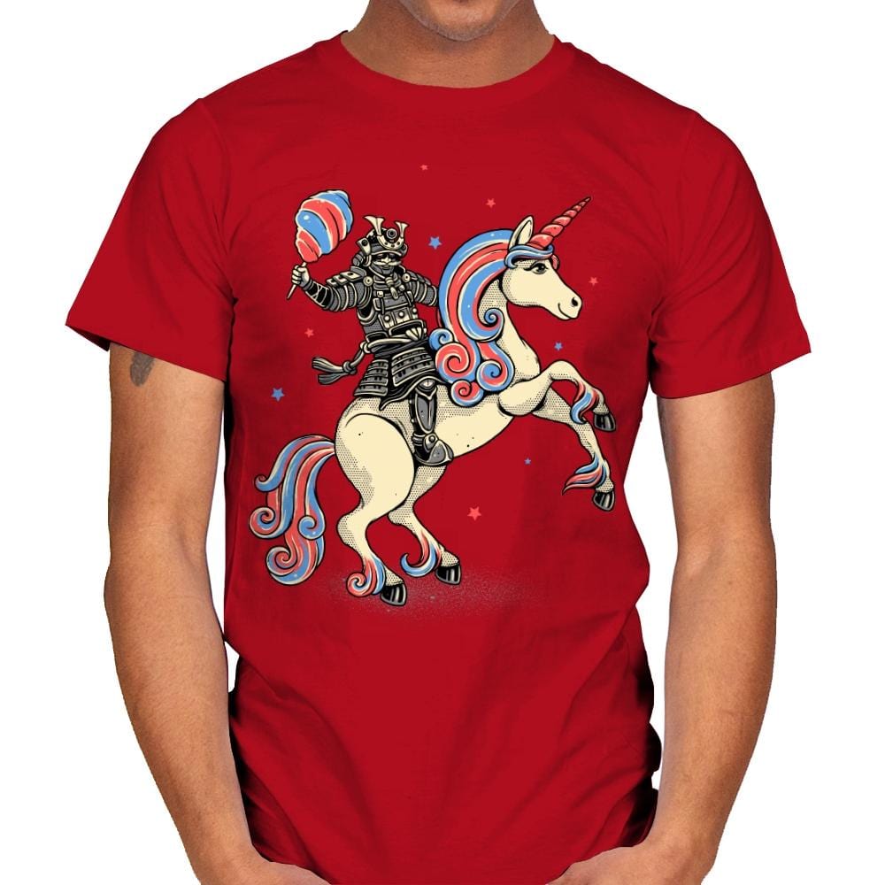 Cotton Candy Warrior - Mens T-Shirts RIPT Apparel Small / Red