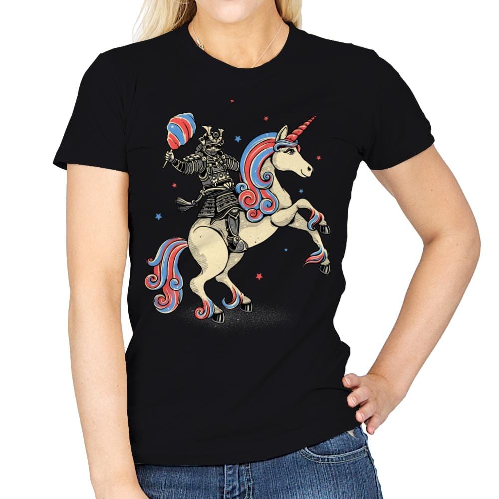 Cotton Candy Warrior - Womens T-Shirts RIPT Apparel Small / Black