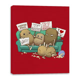 Couch Potato Club - Canvas Wraps Canvas Wraps RIPT Apparel 16x20 / Red
