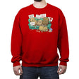 Couch Potato Club - Crew Neck Sweatshirt Crew Neck Sweatshirt RIPT Apparel Small / Red