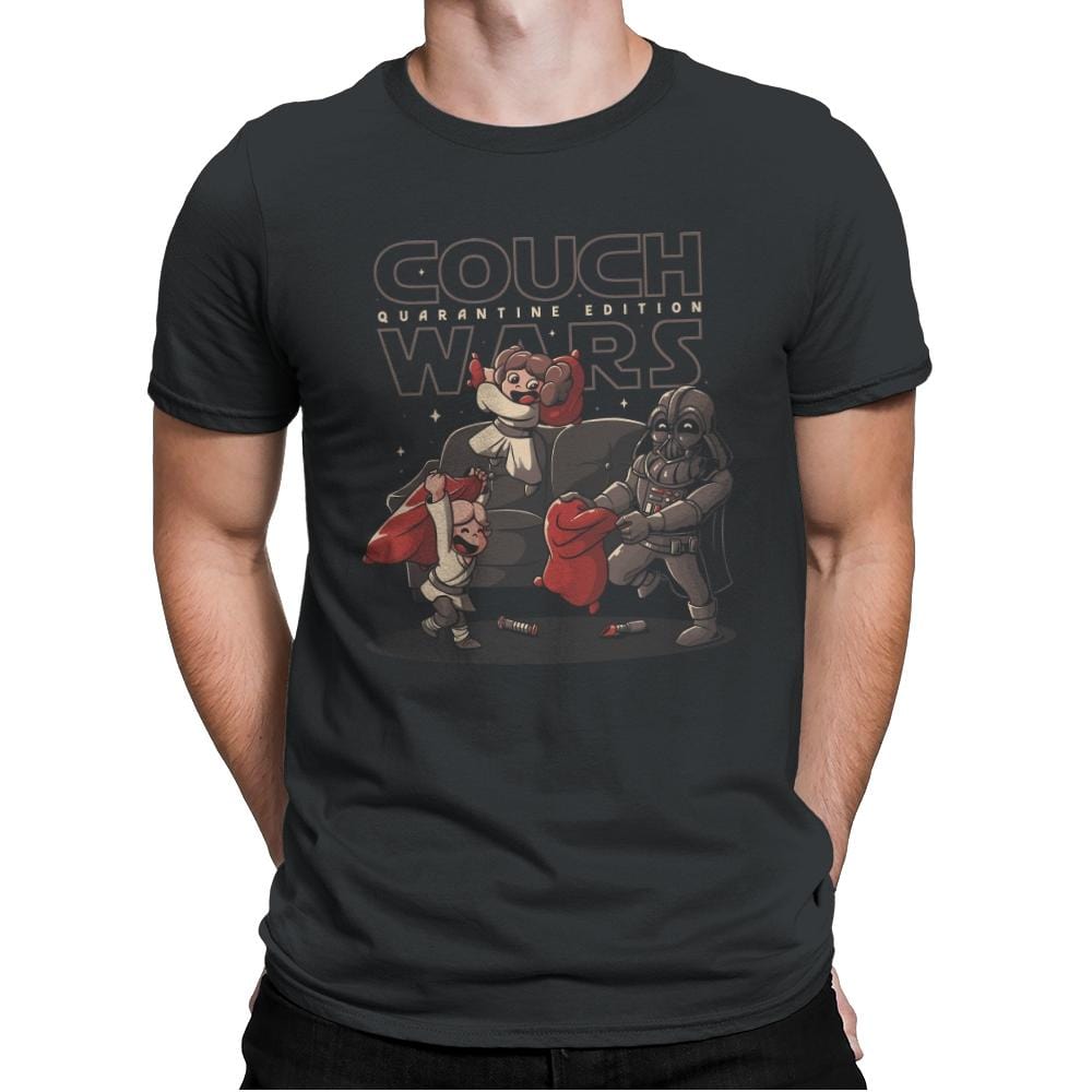 Couch Wars - Mens Premium T-Shirts RIPT Apparel Small / Heavy Metal