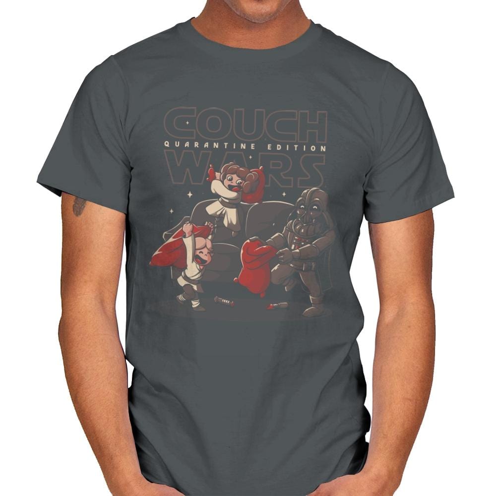 Couch Wars - Mens T-Shirts RIPT Apparel Small / Charcoal