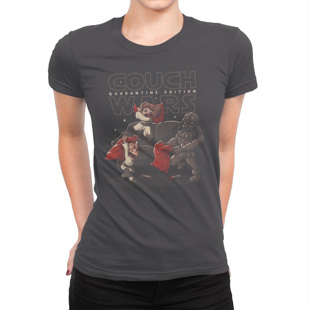 Couch Wars - Womens Premium T-Shirts RIPT Apparel Small / Heavy Metal