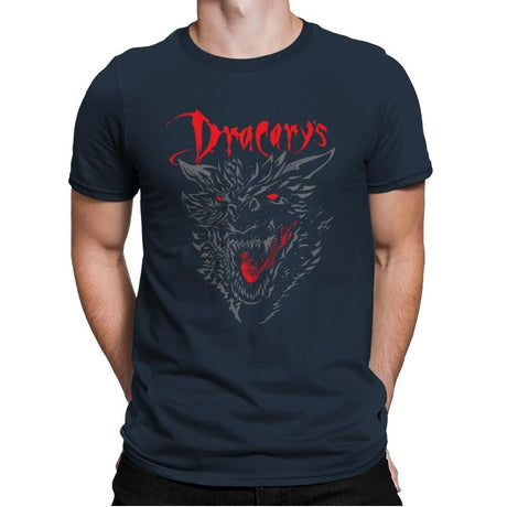 Count Dracarys - Mens Premium T-Shirts RIPT Apparel Small / Indigo