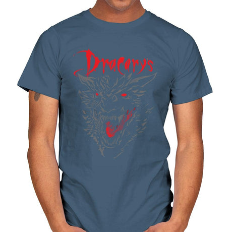 Count Dracarys - Mens T-Shirts RIPT Apparel Small / Indigo Blue