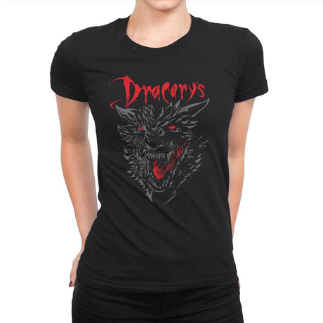 Count Dracarys - Womens Premium T-Shirts RIPT Apparel Small / Black