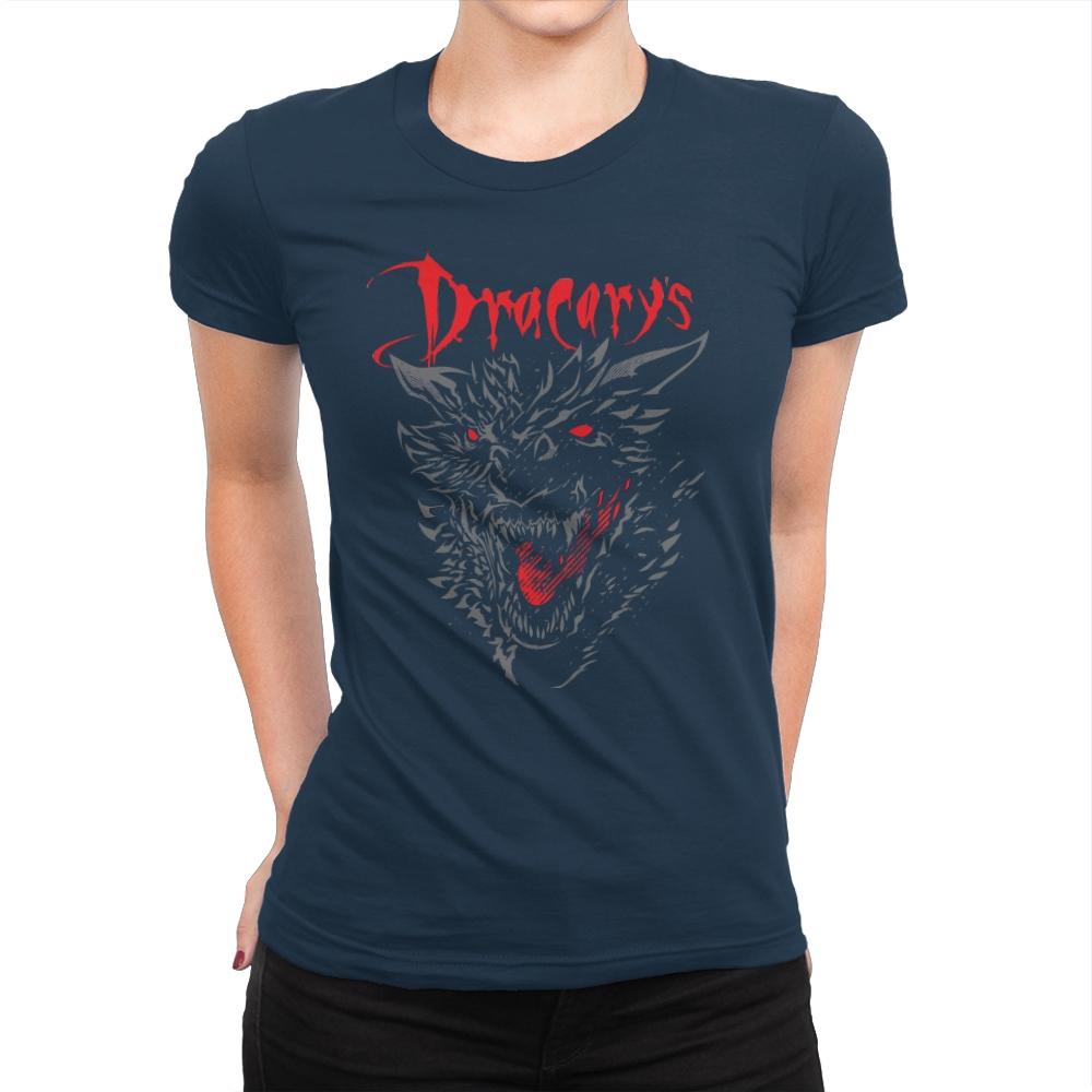 Count Dracarys - Womens Premium T-Shirts RIPT Apparel Small / Midnight Navy